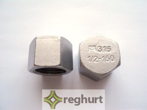 Zaślepka nierdzewna 6-kątna DN-15