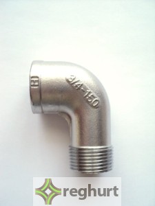 Kolano nierdzewne (gwint w/z) DN-20