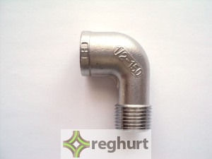 Kolano nierdzewne (gwint w/z) DN-15