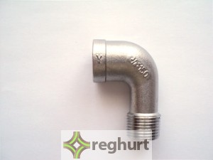 Kolano nierdzewne (gwint w/z) DN-10