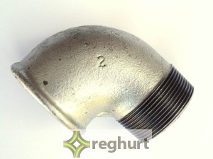 Kolano ocynkowane (gwint w/z) DN-50
